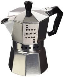 Cafetera Bialetti Junior de Aluminio Plata (3 Tazas)