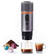 Cafetera Portátil CONQUECO 12V para Espresso