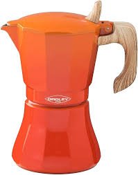 Cafetera Italiana Oroley Petra 9 Tazas Naranja