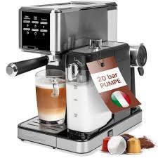 Cafetera Espresso 2en1 ProfiCook®: Café en Polvo y Cápsulas Nespresso