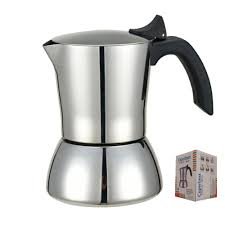 Cafetera Italiana Deluxe de Acero Inoxidable para 6 Tazas