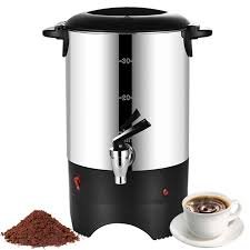 Urna de Café FAcoLL 5.5L - Cafetera Eléctrica de Acero Inoxidable