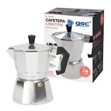 Cafetera Italiana GSC Evolution de Aluminio - 3 Tazas